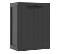 Vidaxl armario de almacenaje exterior pp negro 65x37x85 cm