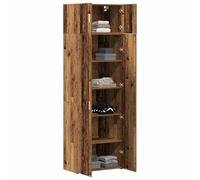 vidaXL Armario de Almacenamiento 3 pcs Madera Vieja, Elegante Mueble de Almacenamiento Rectangular, Ideal para el hogar, decoración Interior y organización en Sala