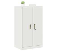 vidaXL Armario de Almacenamiento 60 x 40 x 105 cm Acero, Armario de Acero Rectangular para Oficina Moderna, con Cerradura, Amplio Espacio y diseño Industrial