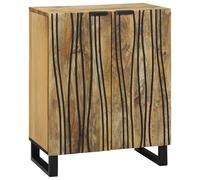 vidaXL Aparador 60x33.5x75 cm de Madera Maciza de Mango