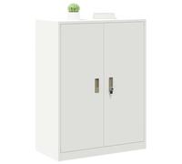 vidaXL Armario de Almacenamiento 80 x 40 x 105 cm Acero, Armario de Acero Rectangular para Oficina Moderna, con Cerradura, Amplio Espacio y diseño Industrial