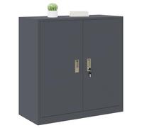 vidaXL Armario de Almacenamiento Antracita 90 x 40 x 90 cm Acero, Gabinete de Oficina Moderno, Almacenamiento Seguro y Duradero, Organizador de Acero, Unidad Amplia y práctica