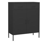 Vidaxl armario de almacenamiento gris antracita 80x35x101,5 cm acero