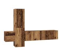 vidaXL Armario de Almacenamiento - Montado en la Pared, con un diseño Minimalista y Rectangular, Ideal para la Sala de Estar. Es una opción Moderna para organizar tu hogar y Ahorrar Espacio.