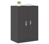 vidaXL Armario de Almacenamiento Negro 60 x 40 x 90 cm Acero, Gabinete de Oficina Moderno, Almacenamiento Seguro y Duradero, Organizador de Acero, Unidad Amplia y práctica