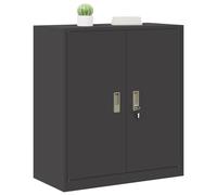 vidaXL Armario de Almacenamiento Negro 80 x 40 x 90 cm, Armario Moderno para Oficina, Armario Rectangular de Acero contemporáneo, Unidad cerrable Segura y solución compacta para Interiores