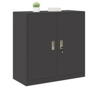 vidaXL Armario de Almacenamiento Negro 90 x 40 x 90 cm Acero, Gabinete de Oficina Moderno, Almacenamiento Seguro y Duradero, Organizador de Acero, Unidad Amplia y práctica