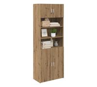 vidaXL Armario de Almacenamiento Roble Artesanal 80 x 42,5 x 225 cm, Amplio Almacenamiento, Armario Alto, diseño Moderno, Unidad montada en Pared, Organizador Funcional para el hogar