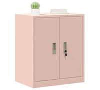 vidaXL Armario de Almacenamiento Rosa 60 x 40 x 70 cm Acero, Gabinete de Oficina Moderno, Almacenamiento Seguro y Duradero, Organizador de Acero, Unidad Amplia y práctica