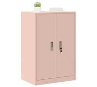 vidaXL Armario de Almacenamiento Rosa 60 x 40 x 90 cm Acero, Gabinete de Oficina Moderno, Almacenamiento Seguro y Duradero, Organizador de Acero, Unidad Amplia y práctica