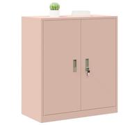 vidaXL Armario de Almacenamiento Rosa 80 x 40 x 90 cm Acero, Gabinete de Oficina Moderno, Almacenamiento Seguro y Duradero, Organizador de Acero, Unidad Amplia y práctica