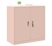 vidaXL Armario de Almacenamiento Rosa 90 x 40 x 90 cm Acero, Gabinete de Oficina Moderno, Almacenamiento Seguro y Duradero, Organizador de Acero, Unidad Amplia y práctica