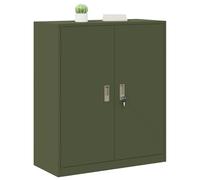vidaXL Armario de Almacenamiento Verde Oliva 90 x 40 x 105 cm Acero, Gabinete de Oficina Moderno, Almacenamiento Seguro y Duradero, Organizador de Acero, Unidad Amplia y práctica