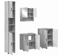 vidaXL Armario de baño con Espejo Rectangular, montado en la Pared. Es un Mueble Moderno y Funcional Que Ayuda a organizar tu hogar.