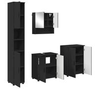 vidaXL Armario de baño con Espejo Rectangular, se Monta en la Pared. Es un Mueble Moderno y una solución práctica para organizar tu Espacio con un diseño contemporáneo.