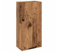 vidaXL Armario de baño de pared Madera envejecida 32x20x67 cm