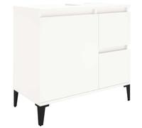 vidaXL Armario de baño Madera contrachapada Blanco 65x33x60 cm
