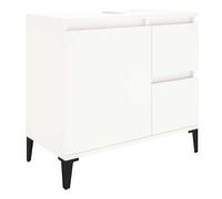 Vidaxl armario de baño madera contrachapada blanco 65x33x60 cm