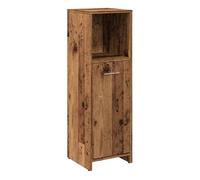 Vidaxl armario de baño madera contrachapada envejecida 30x30x95 cm