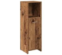 vidaXL Armario de baño Madera contrachapada Envejecida 30x30x95 cm, Armario de Almacenamiento de baño, Unidad de Almacenamiento de baño, Mueble de baño de Piso