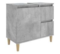 Vidaxl armario de baño madera contrachapada gris hormigón 65x33x60 cm