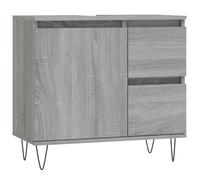 vidaXL Armario de baño Madera contrachapada Gris Sonoma 65x33x60 cm