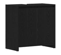 Vidaxl armario de baño madera contrachapada negro roble 60x33x60 cm