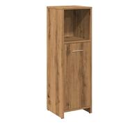 vidaXL Armario de baño Madera contrachapada Roble Artisan 30x30x95 cm