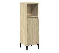 Vidaxl armario de baño madera contrachapada roble sonoma 30x30x100 cm