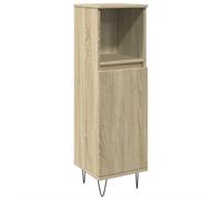 vidaXL Armario de baño Madera contrachapada Roble Sonoma 30x30x100 cm, Armario de Almacenamiento de baño, Unidad de Almacenamiento de baño, Mueble de baño de Piso