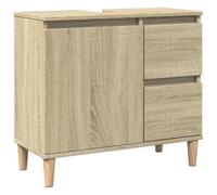 vidaXL Armario de baño Madera contrachapada Roble Sonoma 65x33x60 cm