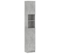 Vidaxl armario de baño madera de ingeniería gris hormigón