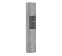Vidaxl armario de baño madera de ingeniería gris sonoma 32x25,5x190 cm
