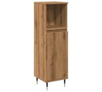 vidaXL Armario de baño Madera de ingeniería Roble Artisan 30x30x100 cm