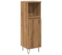 vidaXL Armario de baño Madera de ingeniería Roble Artisan 30x30x100 cm
