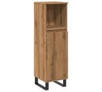 vidaXL Armario de baño Madera de ingeniería Roble Artisan 30x30x100 cm, Armario, Mueble de baño con almacenaje, aparador Alto, Armario de baño