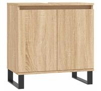 vidaXL Armario de baño Madera de ingeniería Roble Sonoma 58x33x60 cm, Armario, Armario de baño con almacenaje, Mueble de baño, Mueble para baño
