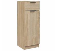 vidaXL Armario de Baño Mueble Aparador Tocador Aseo Almacenamiento Ducha Organizador Decorativo en Casa Madera Contrachapada Color Roble
