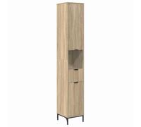 vidaXL Armario de baño - Unidad de almacenamiento alta, muebles estrechos, moderno, vertical, funcional y compacto