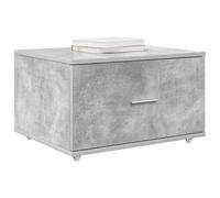 vidaXL Armario de Cajones con Ruedas Gris Concreto Amplia Unidad de Almacenamiento Industrial Diseño de MDF Estilo Moderno para Organización en Oficina y Sala de Estar en Organizador Mueble Medio