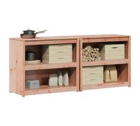 vidaXL Armario de Cocina de Exterior MEPPEL 2 pcs, Jardín y Terraza, Mueble de Madera Resistente, Almacenamiento Amplio, Organizador Exterior Modular