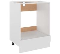 vidaXL Armario de Cocina Muebles Mobiliario Duradero Mesa de Trabajo Almacenamiento Cuencos Ollas Platos Alacena de Contrachapada Blanco 60x46x81,5 cm