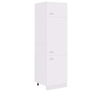 vidaXL Armario de Cocina Muebles Mobiliario Duradero Mesa de Trabajo Almacenamiento Cuencos Platos Ollas Alacena de Madera Contrachapada Blanco