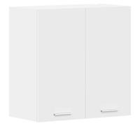vidaXL Armario de Cocina Muebles Mobiliario Duradero Mesa de Trabajo Almacenamiento Cuencos Platos Ollas Alacena de Contrachapada Blanco 60x31x60 cm