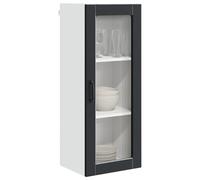 vidaXL Armario de Cocina Mural con Estante Negro 40 x 31 x 100 cm, Mueble de Cocina contemporáneo, gabinete Moderno, soluciones de Almacenamiento, estantes Minimalistas