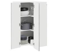 vidaXL Armario de Cocina Mural con Puerta Gris Sonoma 57 x 57 x 100 cm, Mueble de Cocina contemporáneo, gabinete Moderno, soluciones de Almacenamiento, estantes Minimalistas