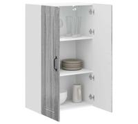 vidaXL Armario de Cocina Mural con Puerta Gris Sonoma 60 x 31 x 100 cm, Mueble de Cocina contemporáneo, gabinete Moderno, soluciones de Almacenamiento, estantes Minimalistas