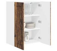 vidaXL Armario de Cocina Mural con Puerta Madera Vieja 60 x 31 x 80 cm, Mueble de Cocina contemporáneo, gabinete Moderno, soluciones de Almacenamiento, estantes Minimalistas