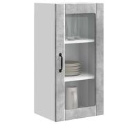 vidaXL Armario de Cocina Mural Gris Concreto 40 x 31 x 80 cm, Mueble de Cocina contemporáneo, gabinete Moderno, soluciones de Almacenamiento, estantes Minimalistas