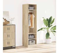 vidaXL Armario de Contrachapada Mobiliario Hogar Almacenamiento Organización Ropa Accesorios Elegante Duradero Color 50x50x200cm
